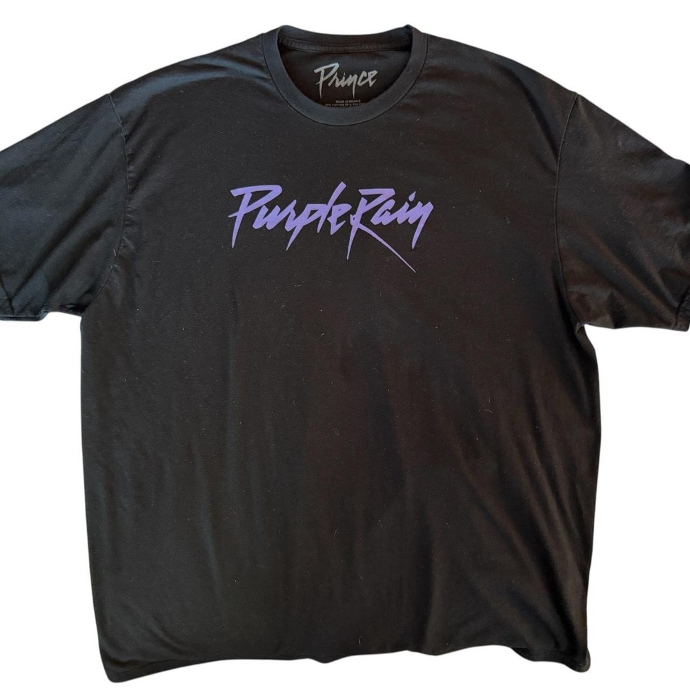 Prince Purple Rain black t-shirt - Size XXL